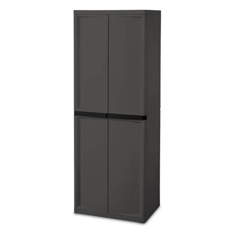 4 door storage cabinet steel|sterilite 4 shelf cabinet.